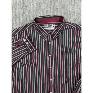 Cinch Long Sleeve Button Down Shirt Mens 2XL Modern Fit Flip Cuff Rodeo Work
